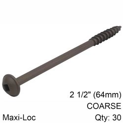 KREG Hd Protec Kote Pocket Hole Screws 64mm 2.50' #14 Coarse Thread Mx